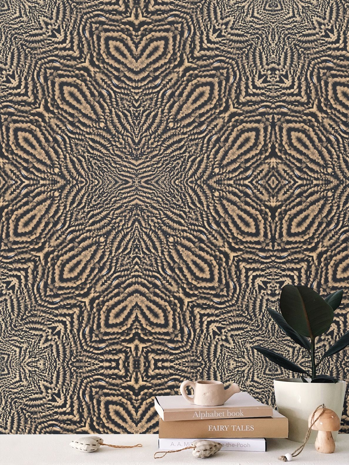 110 Patterns in the Sand Wallpaper - Complex Coastal Feature Wall