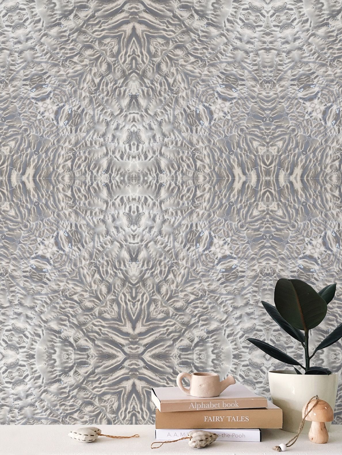Delicately Carved Sand Wallpaper - Elegant Coastal Feature Wall
