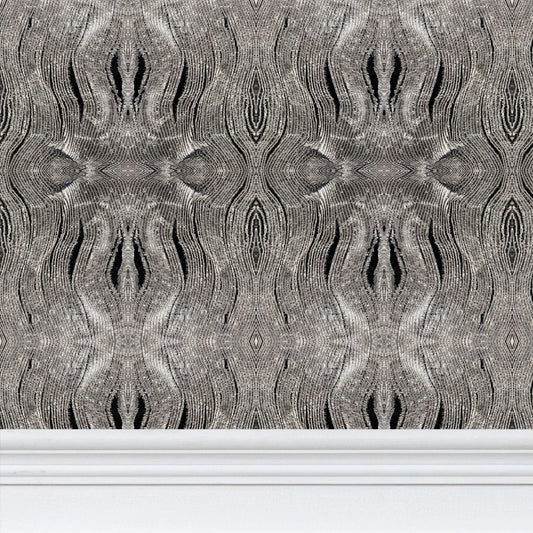 Wired Silver Wallpaper - Metallic Industrial Designer Wallpaper