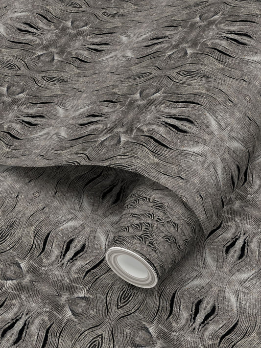 Wired Silver Wallpaper - Metallic Industrial Designer Wallpaper