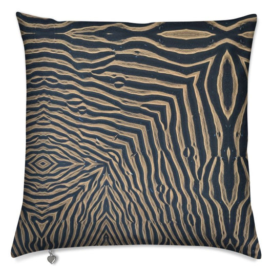 Sand Stripes Cushion Cover - Linear Coastal Home Decor