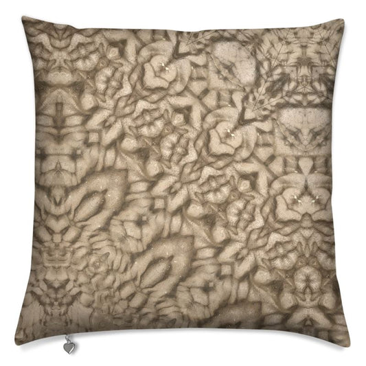 Carving Sand Cushion Cover - Textural Coastal Home Decor