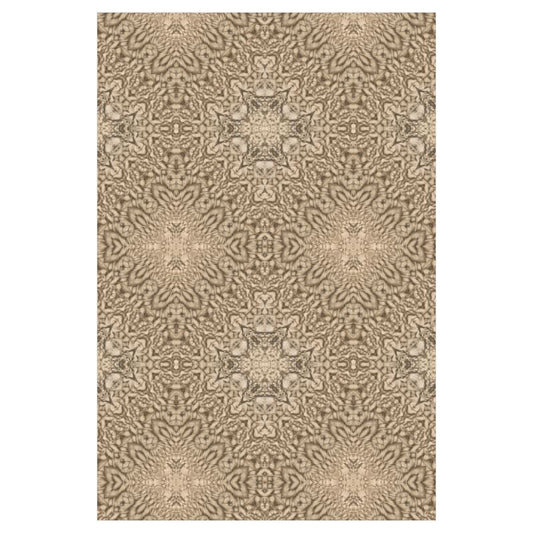 Carved Sand Voile Curtain - Sheer Coastal Window Dressing