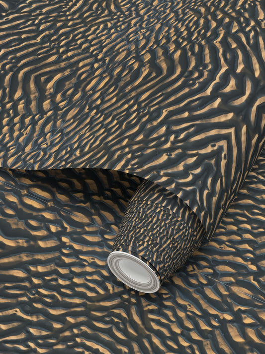 Patterns at Dusk Wallpaper - Moody Coastal Feature Wall