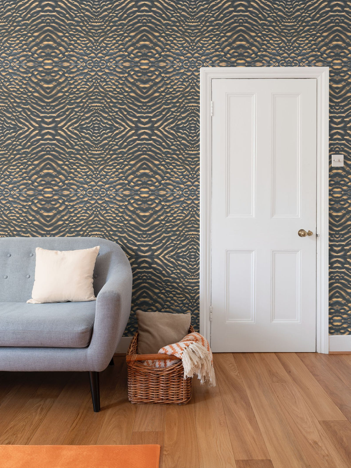 Patterns at Dusk Wallpaper - Moody Coastal Feature Wall
