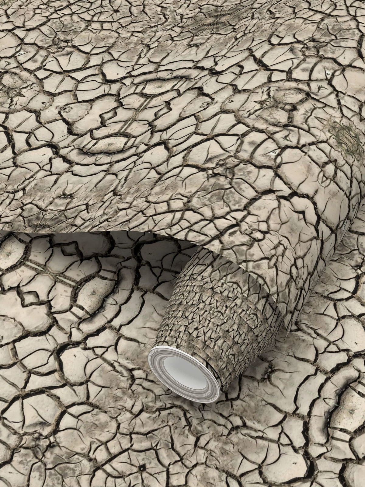 Earth Cracks Wallpaper - Natural Industrial Designer Wallpaper