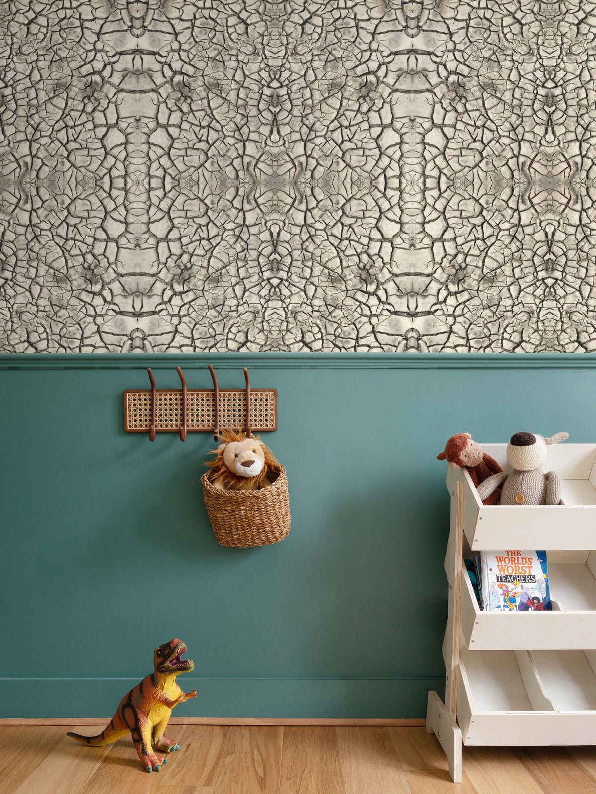 Cracked Earth Wallpaper - Organic Industrial Designer Wallpaper