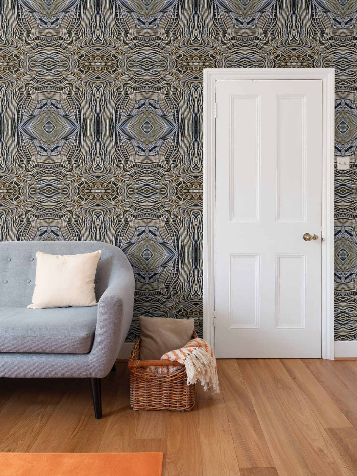 Shadow Wire Wallpaper - Dimensional Industrial Designer Wallpaper