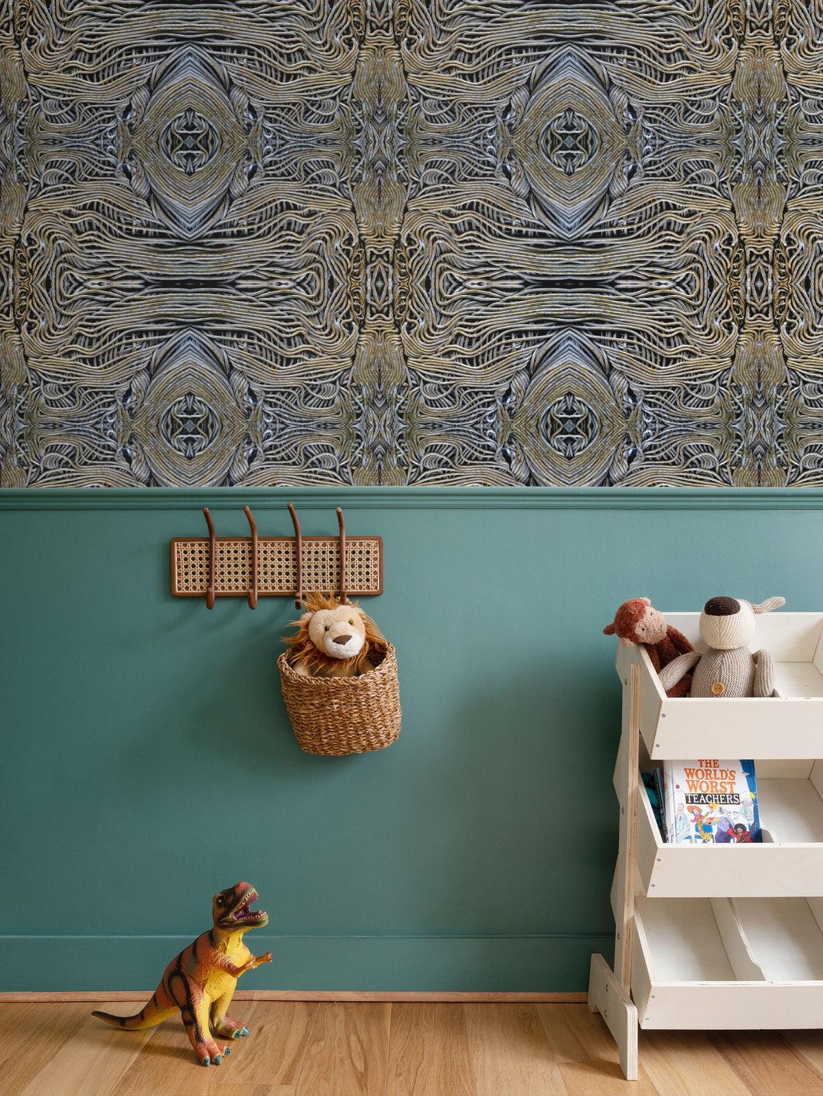 Wire Horizontal Wallpaper - Contemporary Industrial Designer Wallpaper