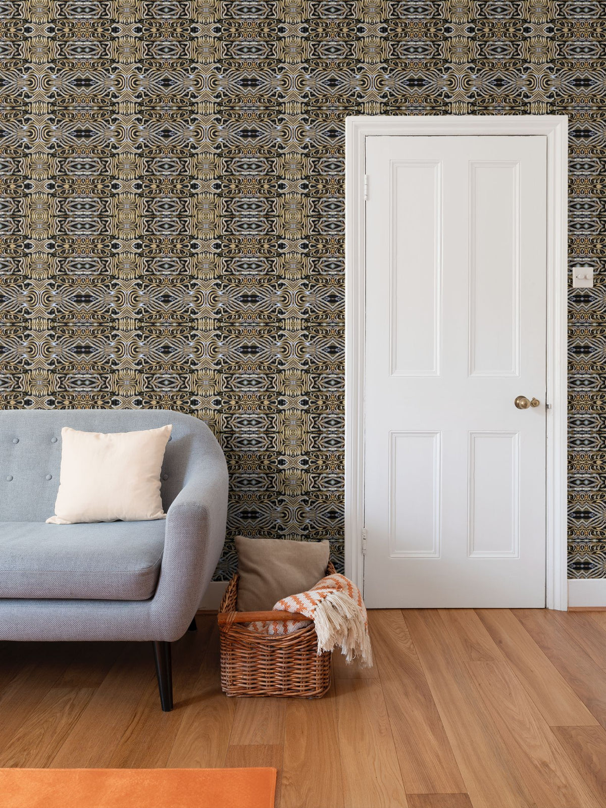 Wire Stripes Wallpaper - Linear Industrial Designer Wallpaper