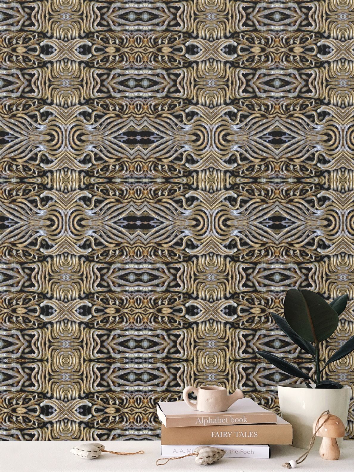 Wire Stripes Wallpaper - Linear Industrial Designer Wallpaper