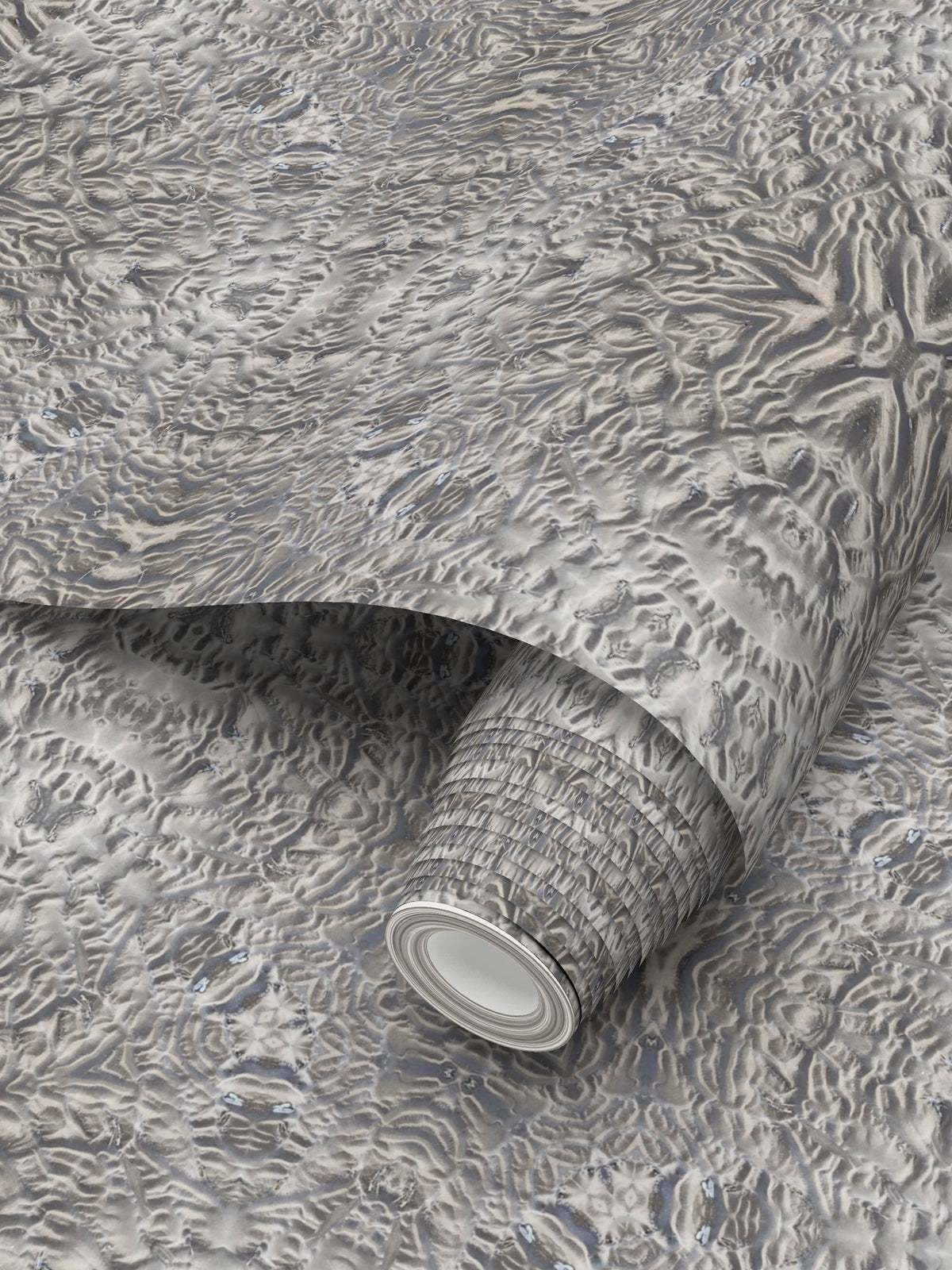 Delicately Carved Sand Wallpaper - Elegant Coastal Feature Wall