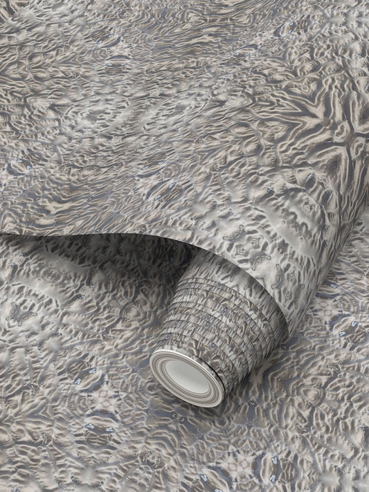 Delicately Carved Sand Wallpaper - Elegant Coastal Feature Wall