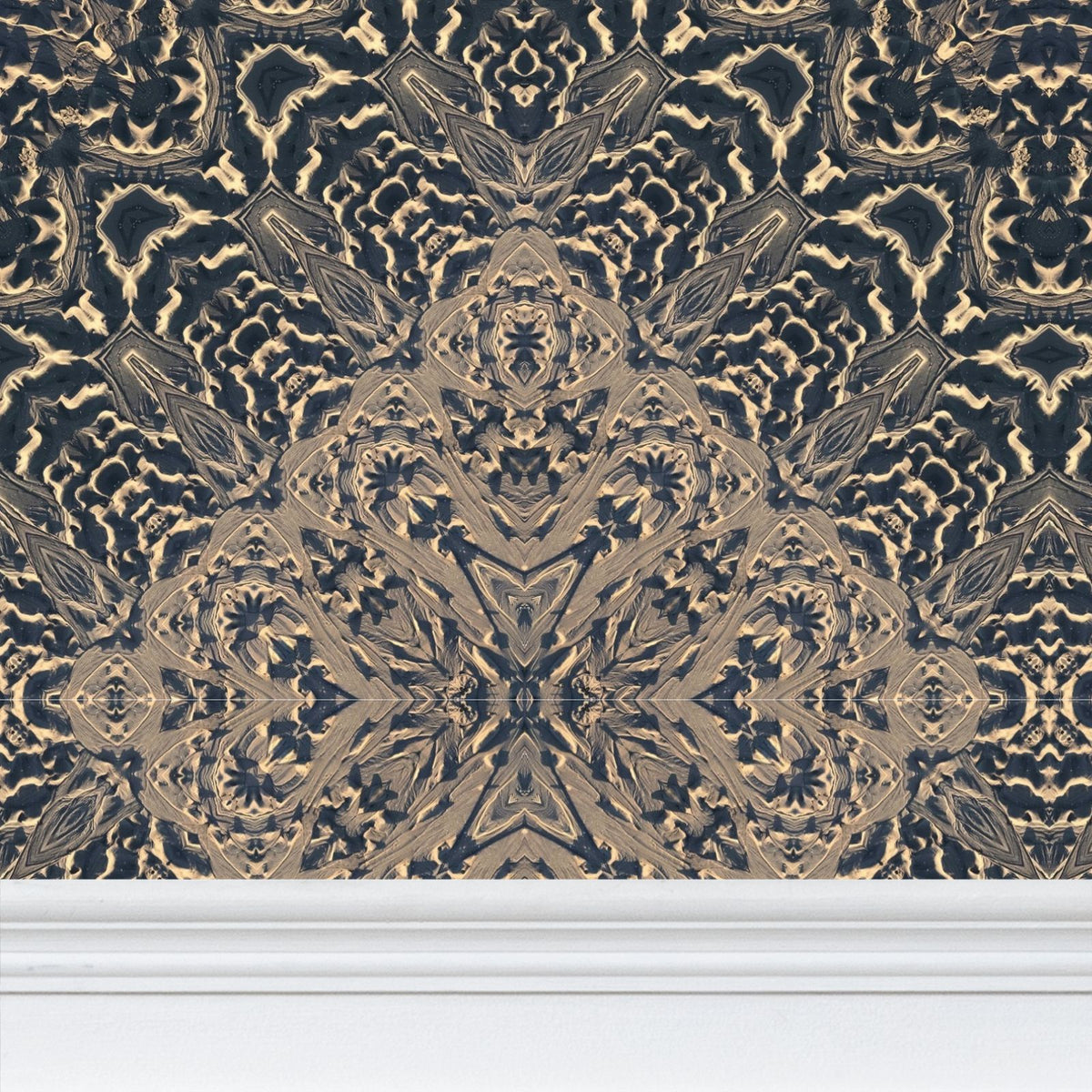 Square Sand Design Wallpaper - Geometric Coastal Feature Wall