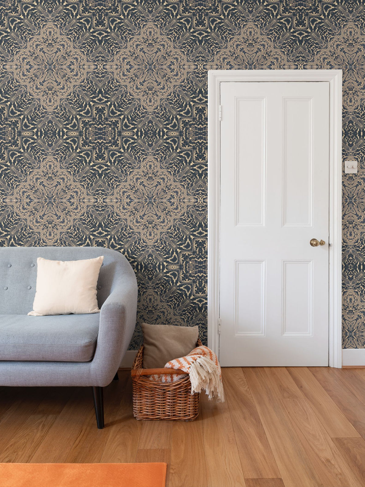 Square Sand Design Wallpaper - Geometric Coastal Feature Wall