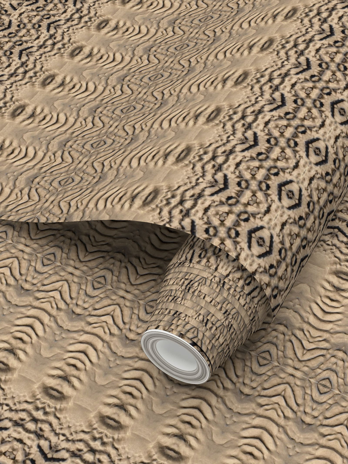 Sand Stripes Wallpaper - Coastal Feature Wall Design