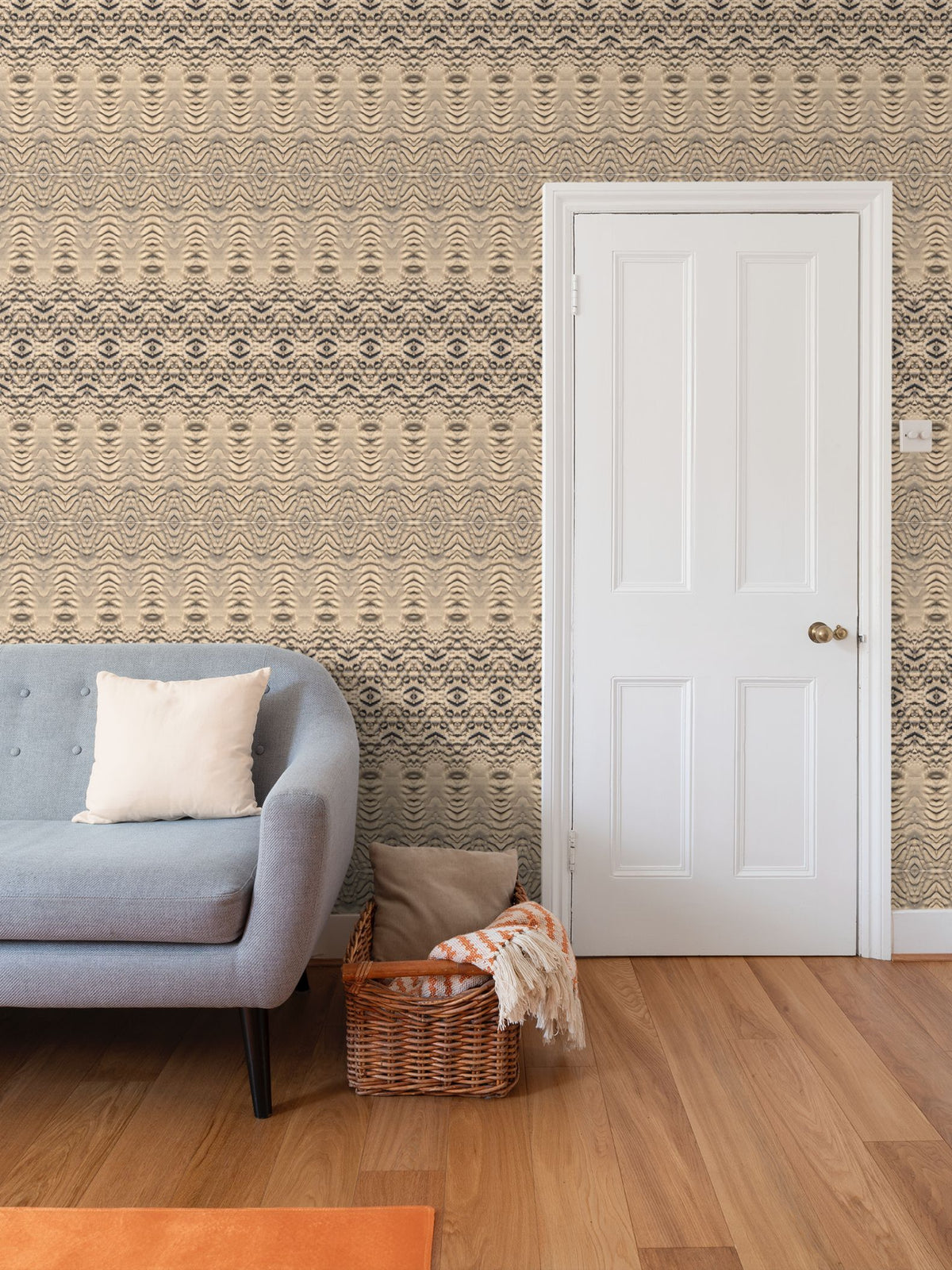 Sand Stripes Wallpaper - Coastal Feature Wall Design
