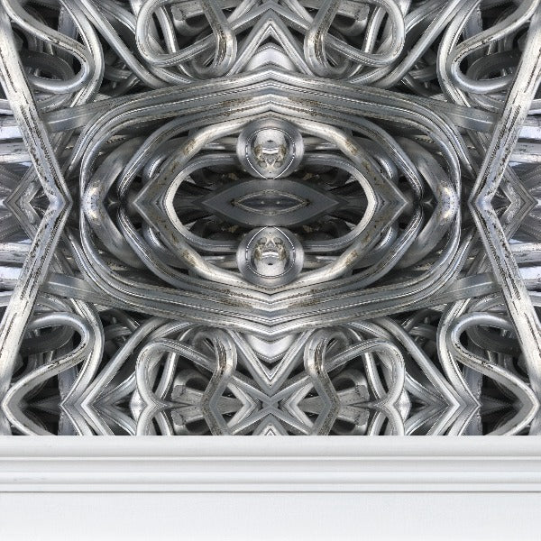Aluminium Wallpaper - Metallic Industrial Designer Wallpaper