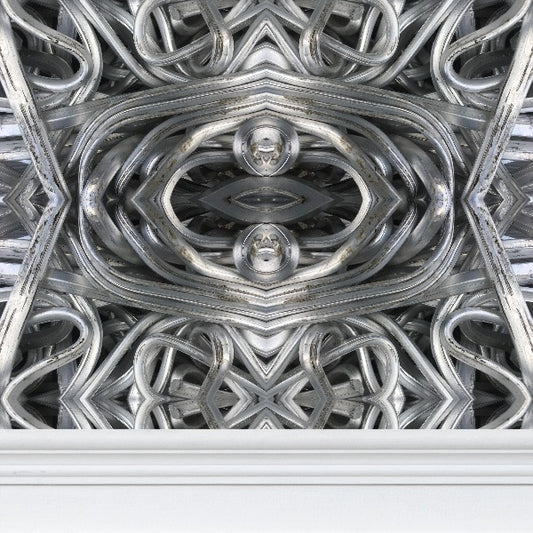 Aluminium Wallpaper - Metallic Industrial Designer Wallpaper