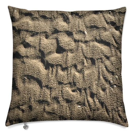 Carved in the Sand Cushion Cover - Sculptural Coastal Home Decor