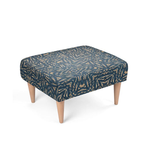 Sand Pattern Footstool - Coastal Designer Furniture