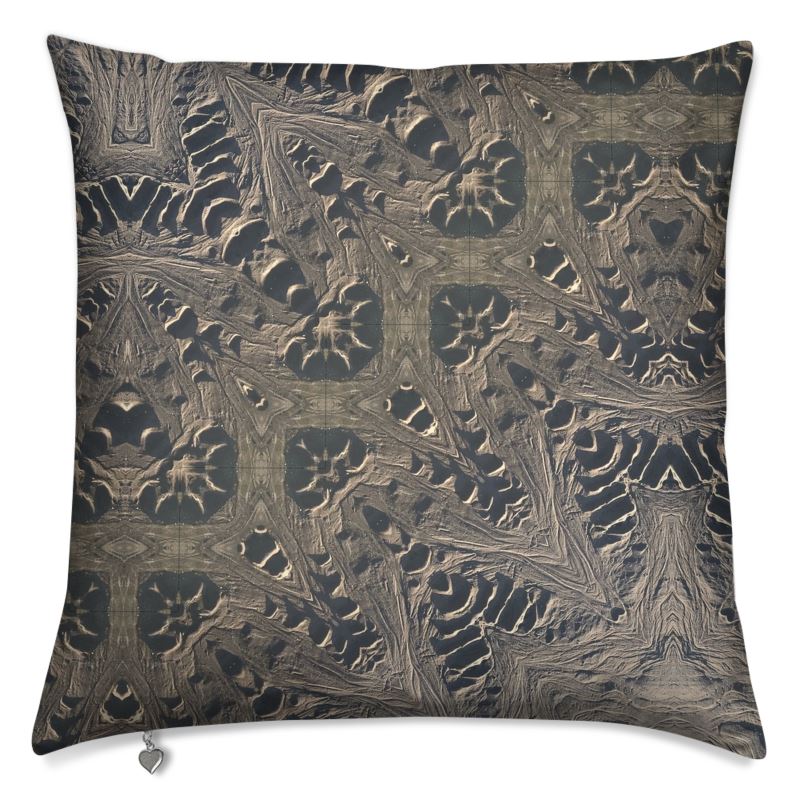 Drawing in the Sand Cushion Cover - Artistic Coastal Home Decor