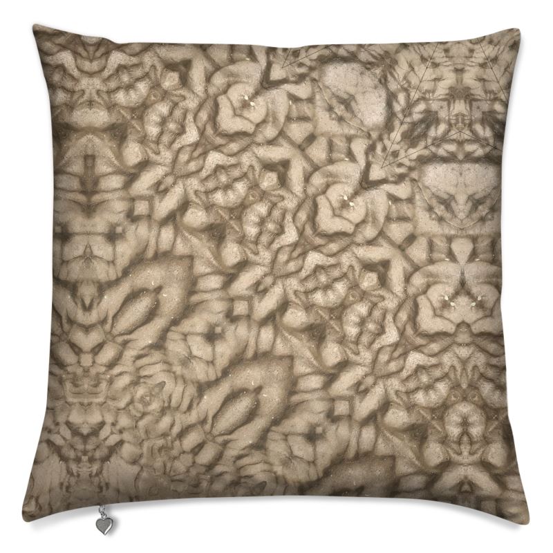 Carving Sand Cushion Cover - Textural Coastal Home Decor