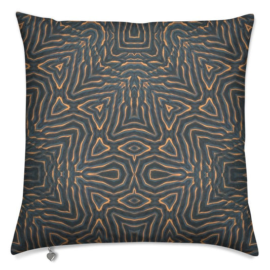 Patterned Sand Cushion Cover - Geometric Coastal Home Decor