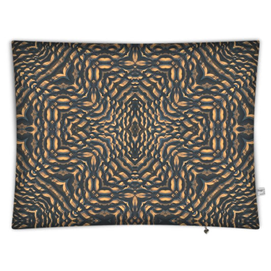 Patterned Sand Floor Cushion - Geometric Coastal Seating