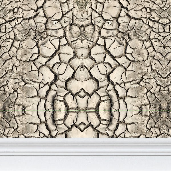 Earth Cracks Wallpaper - Natural Industrial Designer Wallpaper