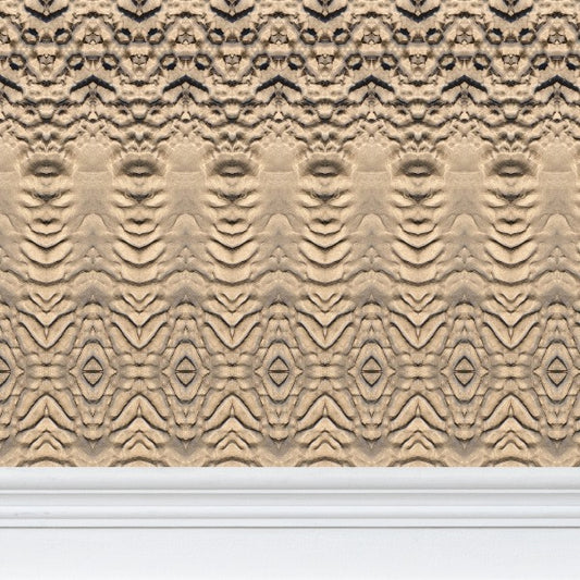 Sand Stripes Wallpaper - Coastal Feature Wall Design